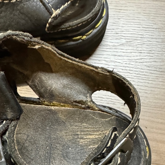 Dr. Martens Black Leather Sandals - Picture 6 of 7